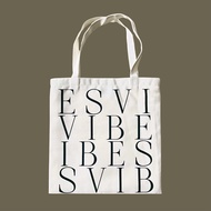 Vibes.brandd⌇Town Vibes tote bag⌇กระเป๋าผ้าแคนวาส