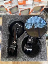 กระจกติดปลายแฮนด์ CNC RIZOMA ทรงกลม สีดำ ใส่ได้ทั่วไป ใส่กับ Giorno+Clcik160 ได้ตรงรุ่น