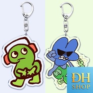 Cute Game BFDI BFB Keychains for Accessories Bag Bfdi Teardrop Sketchpad Two Four X Key Chain Ring G