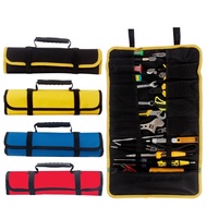 ■ஐ  Multi-function Tool box Bag reel type Woodworking Electrician repair canvas portable storage instrument Case