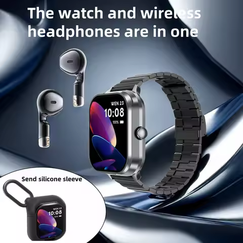 D8pro Smartwatch Built-in Headset 2-in-1 2.01 Inch Men's and Women's Sports Watch, 16 Sports Modes, 
