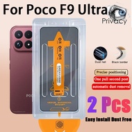 2 Pcs Poco F9 Ultra One-click Privacy Tempered Glass Screen Protector For Redmi Note 17 Poco F9 Pro 
