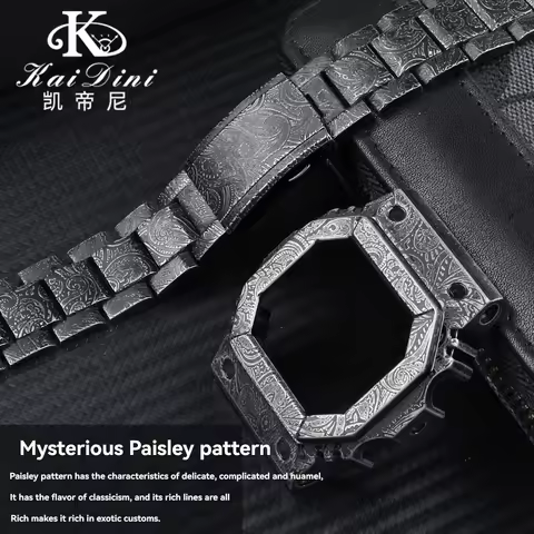 GX-56 steel case+strap for Casio G-SHOCK GX-56BB GWX-56 personalized modification DIY metal set mens