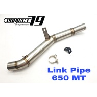 Project79 CFMOTO 650MT Exhaust Slip on Piping Muffler Stainless Steel Project79 QPM04SV/BK/CB/CCB CF