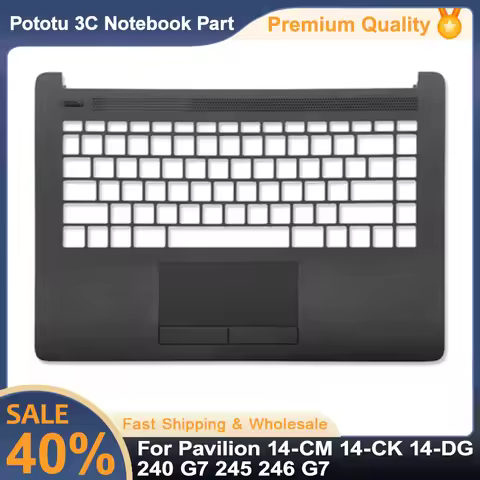 For HP Pavilion 14-CM 14-CK 14-DG 240 G7 245 246 G7 Laptop Case Palm rest Upper cover Topcase Replac