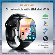 S11 Smart Watch With SIM Card slot And WiFi M16 Cellular Version Smartwatch 5G Android M16 Cellular 
