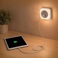 全新交流壁式插頭智慧照明 CDS 光感應器 LED 燈桌附 2 個 USB 插座插頭 kktckp New AC Wall Plug Smart Lighting CDS Light Sensor L