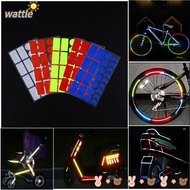 WATTLE Bike Reflective Stickers 2 Styles Cycling Accessories Night Safty Warning Wheel Rim Sticker