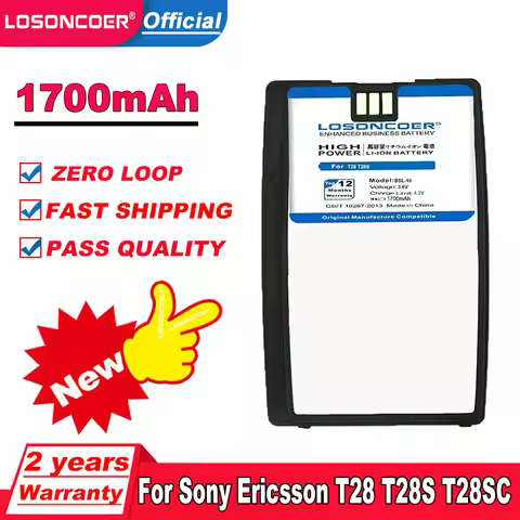 1700mAh BSL10 BSL-10 Battery For Sony Ericsson T28 T28S T28SC T29 T39 T520 T320 R520 R320 BUS-11 Mob