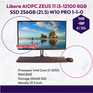 PC AIO Libera Zeus 11 i3-12100 8GB SSD 256GB (21.5) W10 PRO 1-1-0
