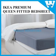 IKEA 400 THREAD COUNT PREMIUM QUEEN SIZE FITTED SHEET 150X200X36CM CAN FIT THICK MATTRESS / CADAR KA