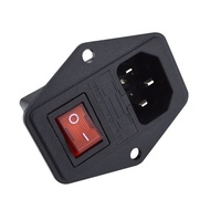 3 pin ac Plug Socket With Fuse Switch 10a 250 v 3pin