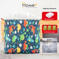 (HOME+) Cotton and Linen Thickened Bundle Mouth Storage Bag