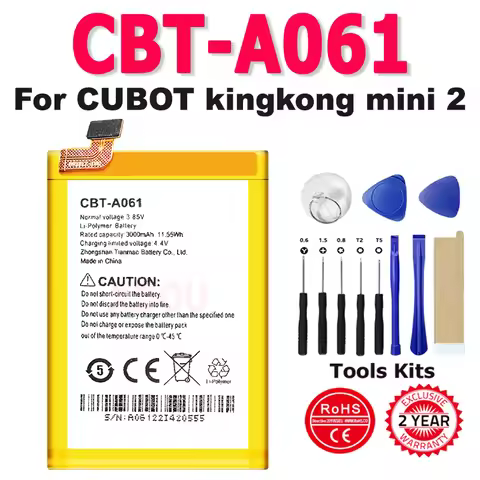 for CUBOT CBT-A061 battery 3000mAh + Tracking Number For CUBOT kingkong mini 2 New production Date R
