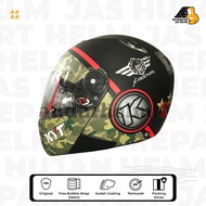 Helm KYT X Rocket Motif #3 Army Green