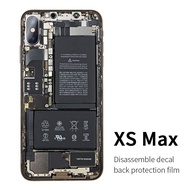 ฟิล์มหลังด้าน ฟิล์มถอดแยกชิ้นส่วนเมนบอร์ดลายพราง สำหรับ iPhone 16 Pro Max 15 Pro Max 14 Pro Max 13 P