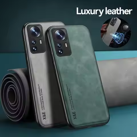 Magnetic Lambskin Case For Xiaomi 13 Lite 12T 11T 12 Pro 12x mi12 13T Pro mi13 Mi 12 Lite Mi 15 Ultr