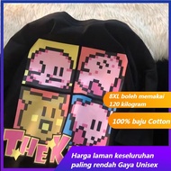 Summer T-shirt【M-8XL】Oversized short-sleeved T-shirt Men's casual T-shirt Cartoon Star Kabi pattern 