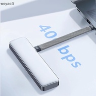 [woyao3] USB4 Data Cablepatible Thunderbolt 3 4 40Gbps USB C To Type C Short Cable 240W 8K60Hz For  