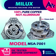 MSA-7001 MILUX Semi Auto Washing Machine Spin Motor MSA7001 MSA 7001