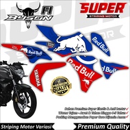 Byson FI New Stickers Anti-Fade Cool Byson Striping Byson FI NEW Striping Yamaha Byson FI New RDB
