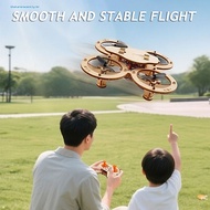 [greensea1]  Wooden Drone Model Drone Building Model Wooden Diy Drone Puzzle Kit Handmade Remote Con