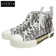 Dior B23 League Oblique Canvas High top Sneakers, Men's, White and Black, Size 26.0cm, 22RLS, 41