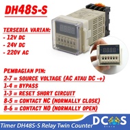 Timer DH48S-S Relay Twin Counter Digital Precision Delay Time PD37