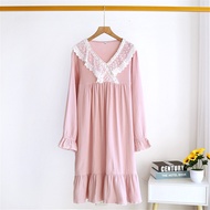 2022 New Women's Pajamas Night Dress Sexy Nightgowns Cotton Sleepwear Female Nightdress Plus Size Pi