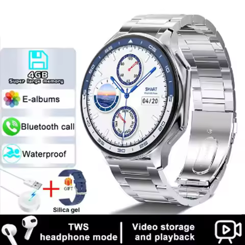 1.43 4GB ROM Smart Watch Waterproof Smartwatch for LG K50 Vivo Y20G Vivo Y52s t1 Men Women BT call c