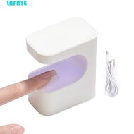 LAFAYE Portable Nail Lamp, Single Finger Efficient Curing Mini UV Light, U-Shape Large Open Space Co