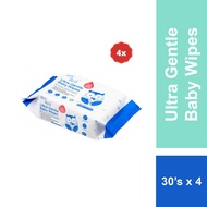 [Bundle of 4] BZU BZU Ultra Gentle Fragrance Free Baby Wet Wipes 30pcs