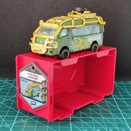 majorette toyota hiace Car Model Van Green Flower Pattern With Accessories Rare