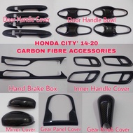 CARBON FIBRE HONDA CITY' 14-20 GM6 FL ACCESSORIES