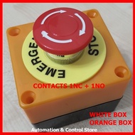 LAY37 EMERGENCY PUSH STOP BUTTON 22mm|E-STOP SWITCH BOX|EMERGENCY STOP PUSH BUTTON|EMERGENCY STOP|E-