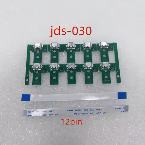 10sets/Lot for Playstation4 PS4 DualShock 4 Controller Micro USB Charging Socket Board REV + Cable 1