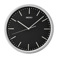 [𝐏𝐎𝐖𝐄𝐑𝐌𝐀𝐓𝐈𝐂]Seiko QHA009S QHA009 Decorator Black Analog Quartz Plain Wall Clock