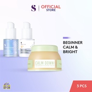 SOMETHINC [3 PCS] Paket Ultimate Calm & Glow Kit (Calm Down Diamond Serum Niacinamide Serum Encapsul