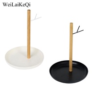 WeiLaiKeQi Fruit Rack Kitchen Fruit Basket Banana Hanger Stand PP Wood Metal Home Organizer for Dini