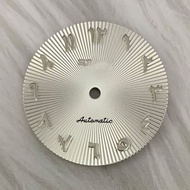 28.5Mm La Mã Đánh Dấu Móng Tay mặt số đồng hồ Không Có mặt số dạ quang Với S Logo Cho Nh35/Nh36/4R/7