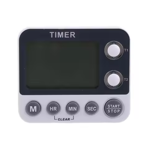 2 Channel Timer Stopwatch Kitchen CookCountdown Timer Alarm Clock Reminder 0.01s D0JA