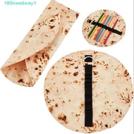 NEEDWAYJ Simulated Pancake Storage Bag, Fun Burrito Design Stain-resistant Flying Pancake Pencil Cas