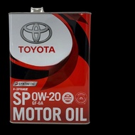 豐田正廠全合成 0W20 日本制 Toyota motor oil 偈油- 4L 機油Engine Oil