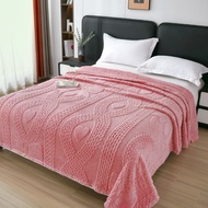 Light Luxury French Flannel Blanket Autumn Winter Warm Milk Flannel Sofa Throw Blanket Coral Fleece 