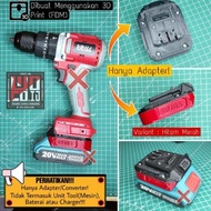 New Adapter/Converter Baterai Ingco/Total (P20S) U/ Tools Vriill 20V,