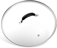 12 Inch Tempered Glass Lid for Lodge 12" Cast Iron Skillets & 7QT Dutch Ovens - Pre-Assembled Rivete
