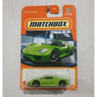 HIJAU Matchbox Porsche 918 Spyder Green Green Green