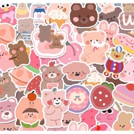 Cute Bears Cartoon Instagram Stickers Suitable for Planner Bullet Journal Diary Gift Wrapping Laptop Electronic Devices