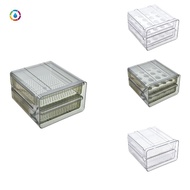 Double-Layer Egg Box PET Transparent Kitchen Refrigerator Organizadores Crisper Plastic Household Drawer Egg Box
