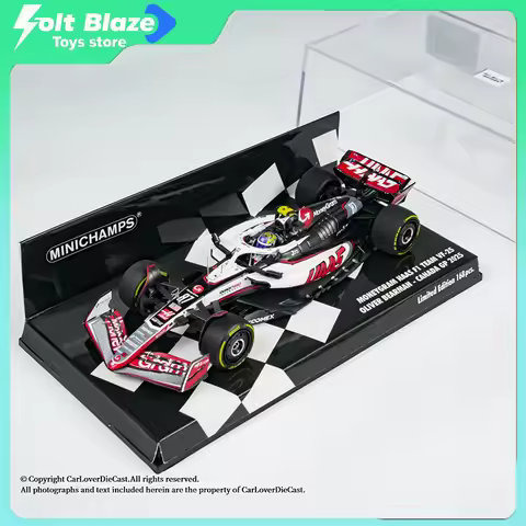 Minichamps 1/43 Haas F1 Team VF-25 Bearman Canada China GP 2025 Resin Model Car Limited Edition Simu